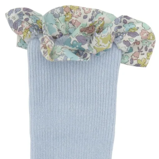 Gobabygo Non-Slip Sokker I Bambus Liberty 6-12M Sky Blue