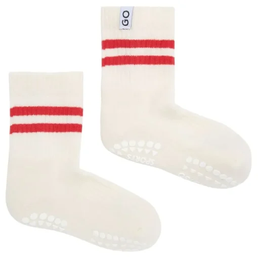 Gobabygo Skridsikre Sports Strømper Str.23-26 - Rod