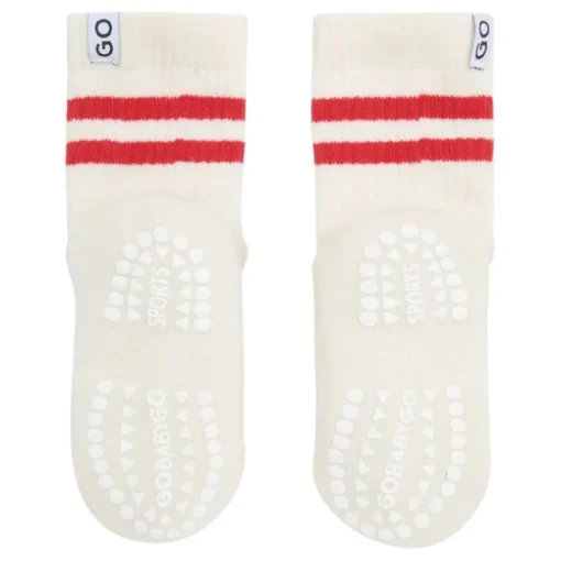 Gobabygo Skridsikre Sports Strømper Str.23-26 - Rod