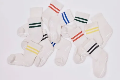 Gobabygo Skridsikre Sports Strømper Str.23-26 - Rod