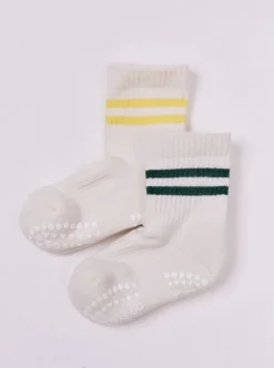 Gobabygo Skridsikre Sports Strømper Str.17-19 - Gul