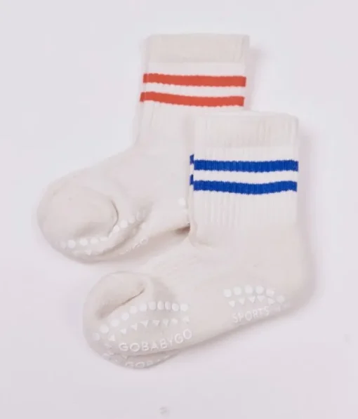 Gobabygo Skridsikre Sports Strømper Str.23-26 - Rod