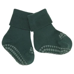 Gobabygo Uld Non-Slip Sokker 6-12Mdr. - Green