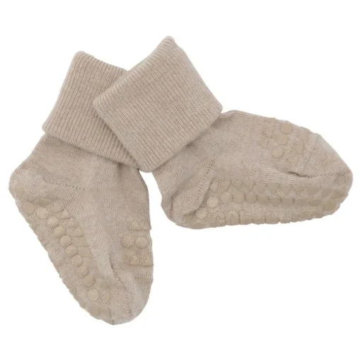 Gobabygo Uld Non-Slip Sokker 6-12Mdr. - Sand
