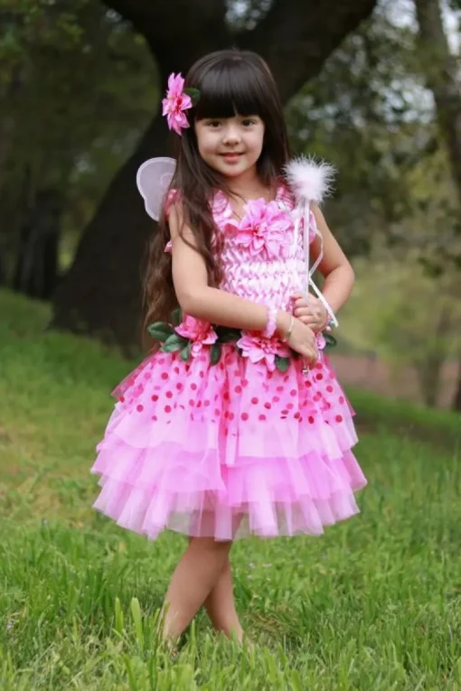 Great Pretenders Fairy Blooms Deluxe Udklædningskjole, Str. 5-6Y