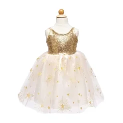 Great Pretenders Guld Glam Party Kjole, Str. 3-4Y