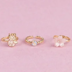 Great Pretenders 3Pk Foxy Floral Rings