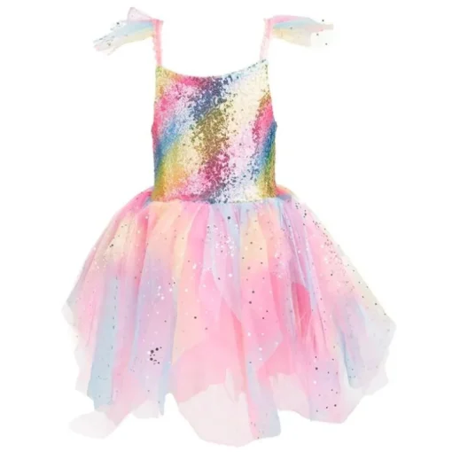 Great Pretenders Rainbow Fairy Kjole, Str.5-6 Ar