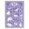 Grim'Tout Stencil Til Teatersminke - Dinosaurer
