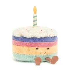 Jellycat Amuseable Regnbue Lagkage, 26 Cm