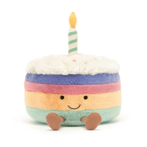 Jellycat Amuseable Regnbue Lagkage, 26 Cm