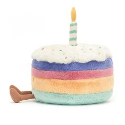 Jellycat Amuseable Regnbue Lagkage, 26 Cm