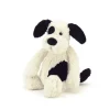 Jellycat Bashful Hund 18Cm, Sort/Creme