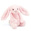 Jellycat Bashful Kanin, Lyserod, Mellem 31 Cm
