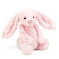 Jellycat Bashful Kanin, Lyserod, Mellem 31 Cm