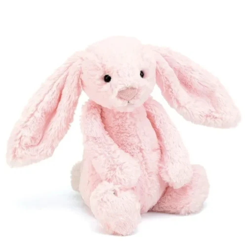 Jellycat Bashful Kanin, Lyserod, Mellem 31 Cm
