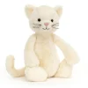 Jellycat Bashful Kat 31Cm, Hvid