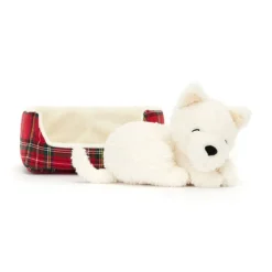 Jellycat Play, Napping Nipper, Westie 10Cm.