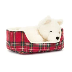 Jellycat Play, Napping Nipper, Westie 10Cm.
