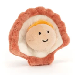 Jellycat Seafood Kammusling, 10 Cm