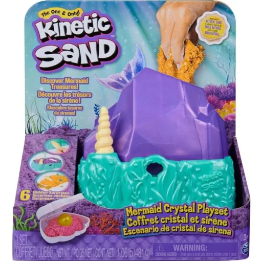 Kinetic Sand Mermaid Crystal Playset