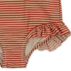 Konges Slojd Jade Ls Swimsuit Str.3 Ar, Glitter Stripe
