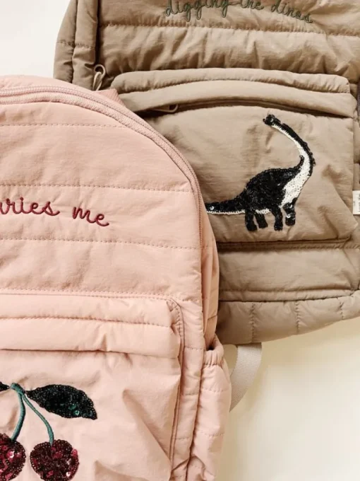 Konges Slojd Juno Quilted Backpack, Cherry