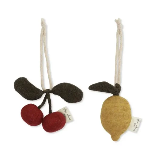 Konges Slojd 2Pk AktivitetsLegetøj, Cherry/Lemon