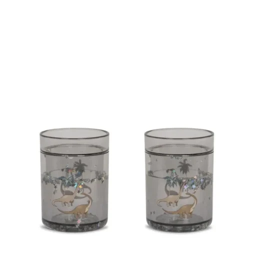 Konges Slojd 2Pk Glitter Cups, Dino