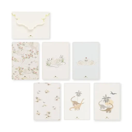 Konges Slojd 6Pk Lykonskningskort Dino/Swan
