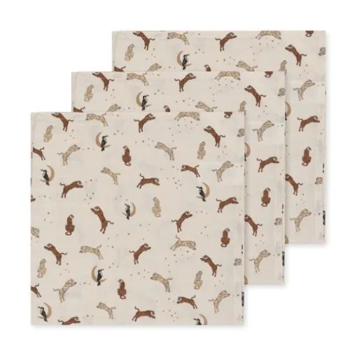Konges Slojd 3Pk Stofbleer Gots, Roar