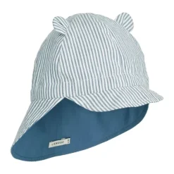 Liewood Gorm Vendbar Solhat Str.6-9Mdr, Stripe/Blue