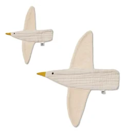 Liewood Janai Sutteklud 2-Pak Birds Sandy Mix