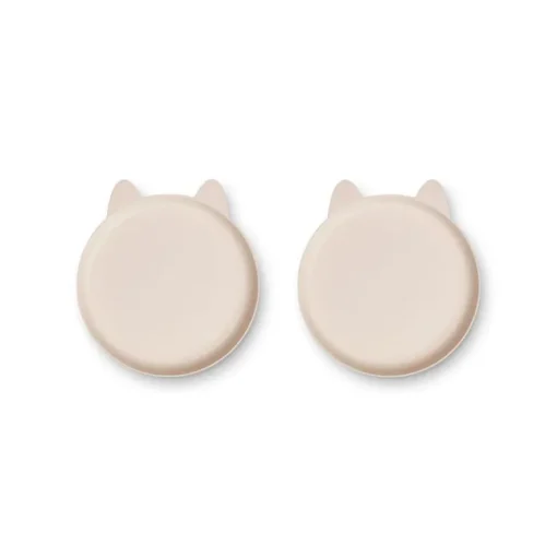 Liewood Mae 2Pk Tallerkner, Rabbit/Sandy