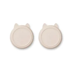 Liewood Mae 2Pk Tallerkner, Rabbit/Sandy