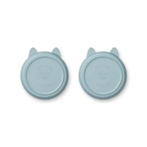 Liewood Mae 2Pk Tallerkner, Rabbit/Sea Bl