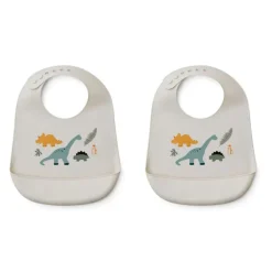 Liewood 2Pk Tilda Silikone Hagesmaek, Dino Mix