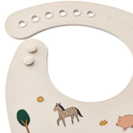 Liewood 2Pk Tilda Silikone Hagesmaek, Farm/Sandy