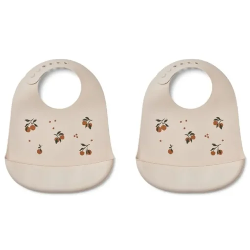 Liewood Tilda 2Pk Silikone Hagesmaekke, Peach/Sandy