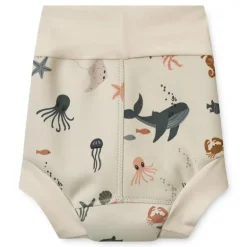 Liewood Valentin Blebadebukser Str.9 Mdr, Sea Creature