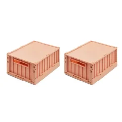 Liewood Weston 2Pk Opbevaringskasser M.Lag, Medium/Tuscany