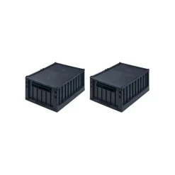 Liewood Weston 2Pk Opbevaringskasser M.Lag, Small/Navy