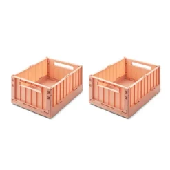 Liewood Weston 2Pk Opbevaringskasser M.Lag, Medium/Tuscany