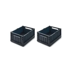 Liewood Weston 2Pk Opbevaringskasser M.Lag, Small/Navy