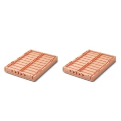 Liewood Weston 2Pk Opbevaringskasser M.Lag, Medium/Tuscany