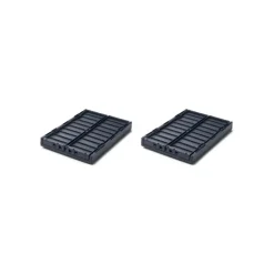 Liewood Weston 2Pk Opbevaringskasser M.Lag, Small/Navy