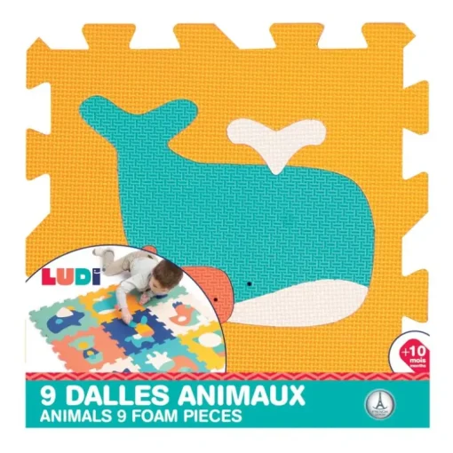 Ludi Legematte Med Dyr (9Stk.)