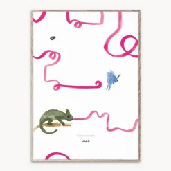 Mado Poster 50X70 Charlie The Chameleon