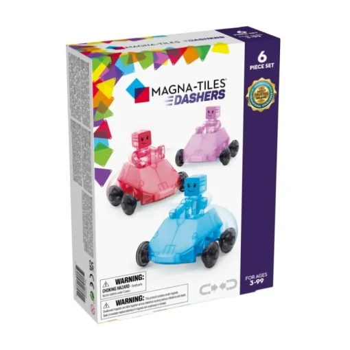 Magna-Tiles Dashers Biler Og Figurer, 6 Dele