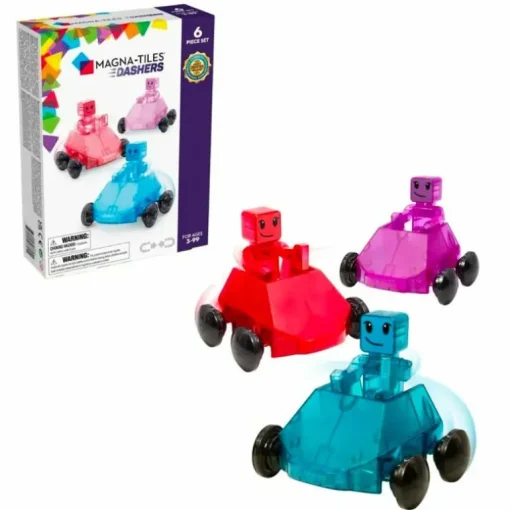 Magna-Tiles Dashers Biler Og Figurer, 6 Dele